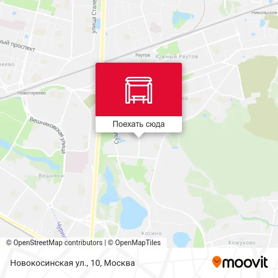 Карта Новокосинская ул., 10