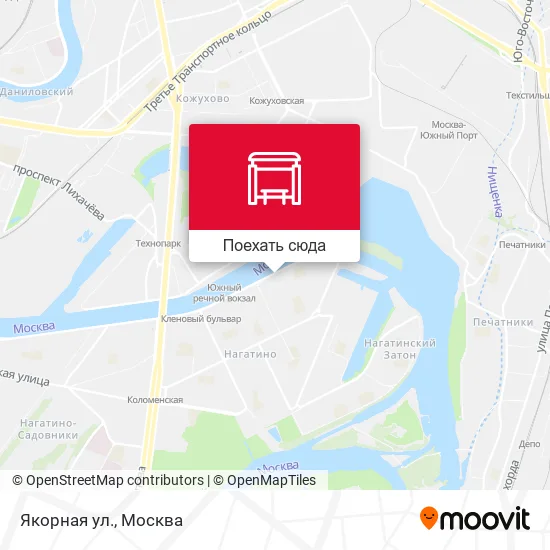 Карта Якорная ул.