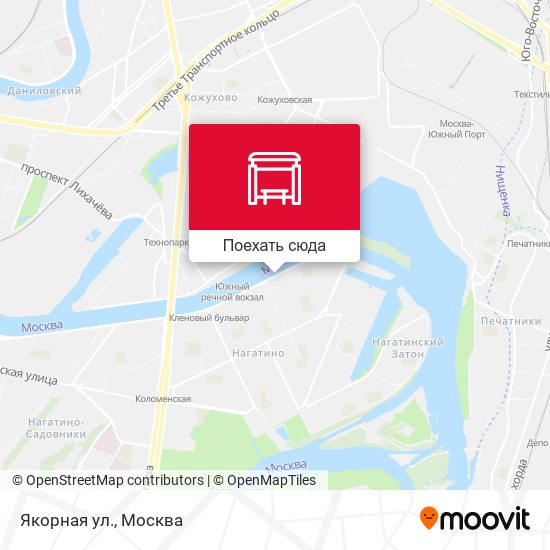 Карта Якорная ул.