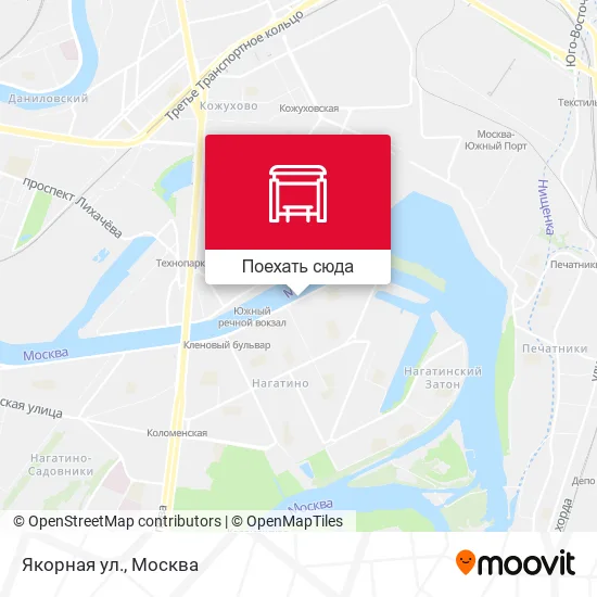 Карта Якорная ул.