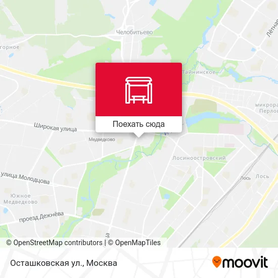 Карта Осташковская ул.