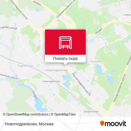 Карта Новоподрезково