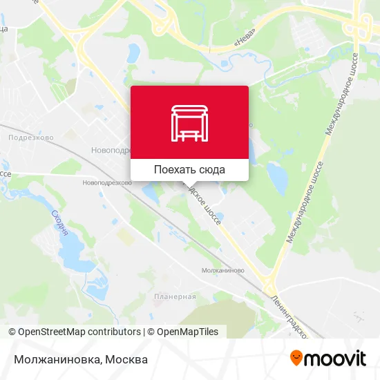Карта Молжаниновка