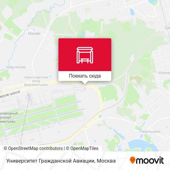 Карта Университет Гражданской Авиации