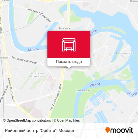 Карта Районный центр "Орбита"