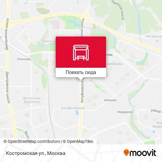 Карта Костромская ул.
