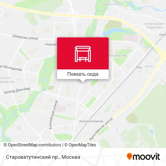 Карта Староватутинский пр.