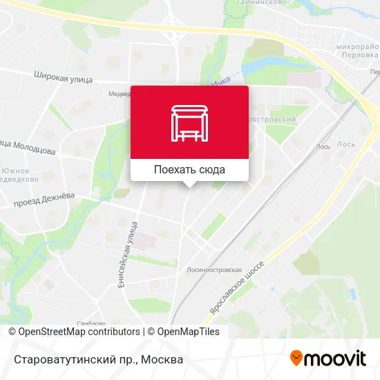 Карта Староватутинский пр.