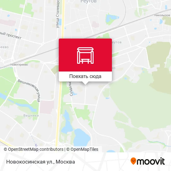 Карта Новокосинская ул.