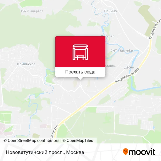 Карта Нововатутинский просп.