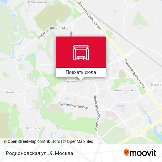 Карта Родионовская ул., 9