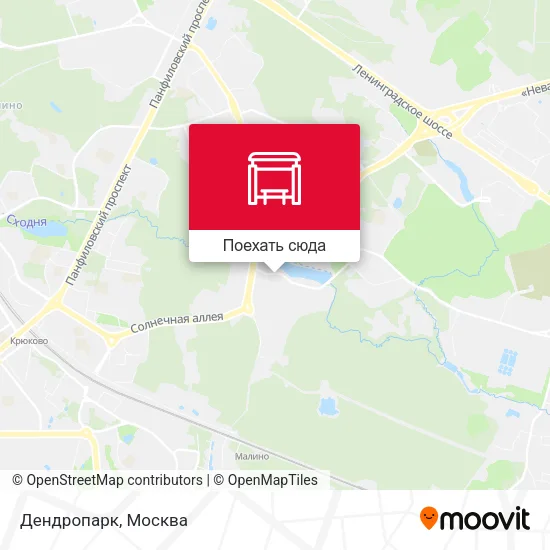 Карта Дендропарк