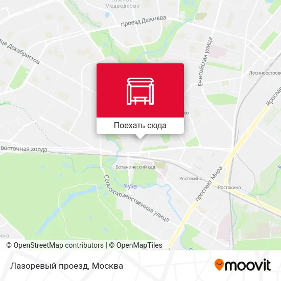 Карта Лазоревый проезд