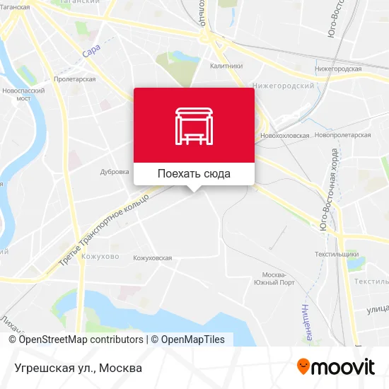 Карта Угрешская ул.