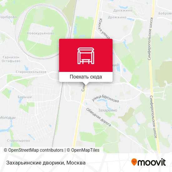 Карта Захарьинские дворики