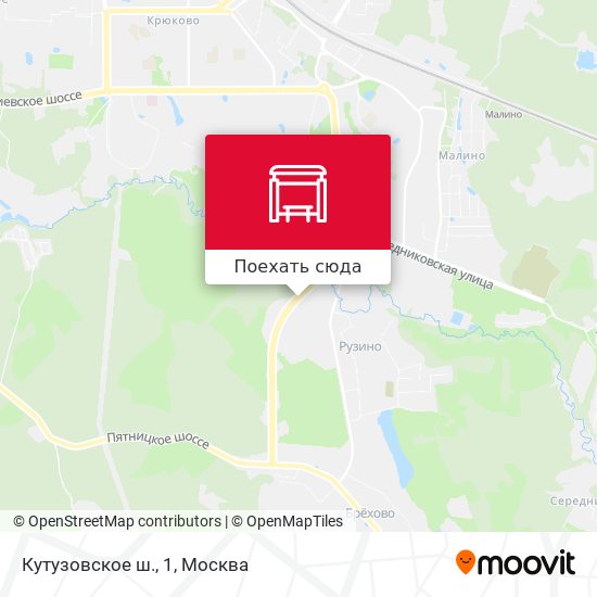 Карта Кутузовское ш., 1