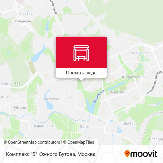 Карта Комплекс "В" Южного Бутова