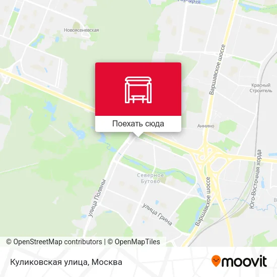 Карта Куликовская улица