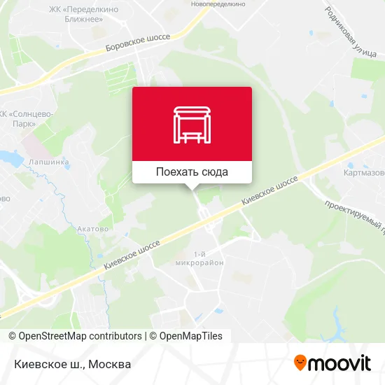 Карта Киевское ш.