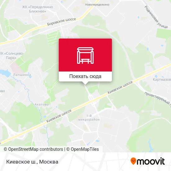 Карта Киевское ш.