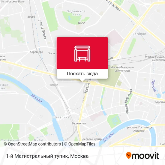 Карта 1-й Магистральный тупик