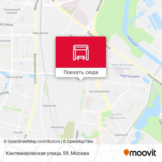 Карта Кантемировская улица, 59