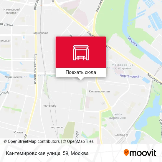 Карта Кантемировская улица, 59