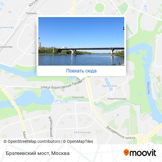 Карта Братеевский мост