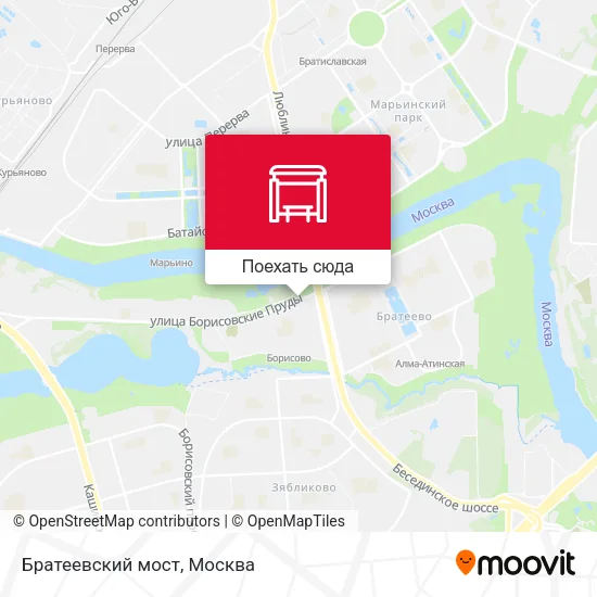 Карта Братеевский мост