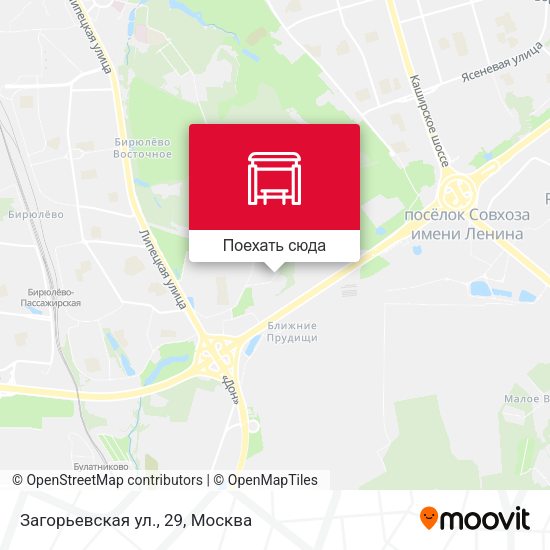 Карта Загорьевская ул., 29