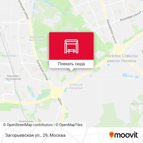 Карта Загорьевская ул., 29