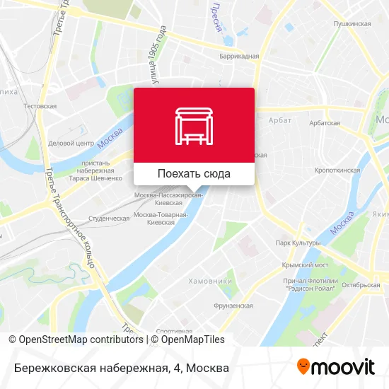 Карта Бережковская набережная, 4