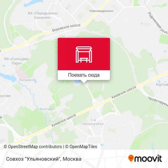 Карта Совхоз "Ульяновский"