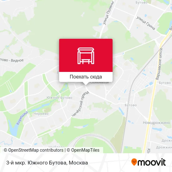 Карта 3-й мкр. Южного Бутова