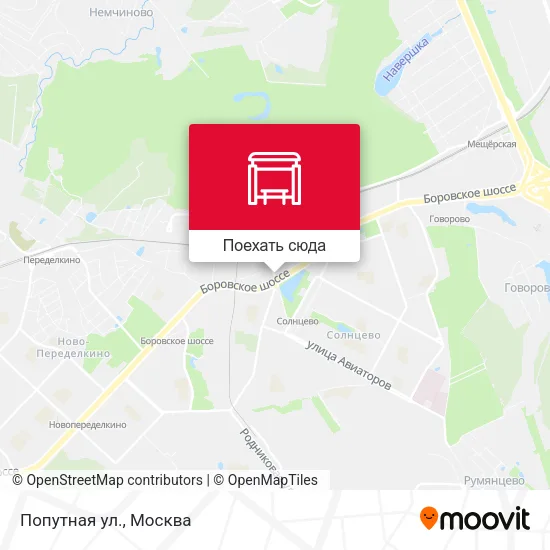 Карта Попутная ул.