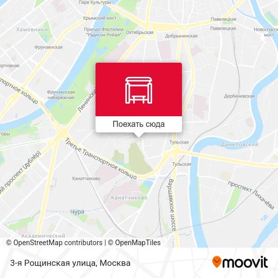 Карта 3-я Рощинская улица