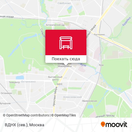Карта ВДНХ (сев.)
