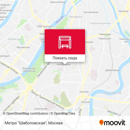 Карта Метро "Шаболовская"