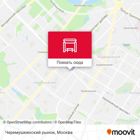 Карта Черемушкинский рынок