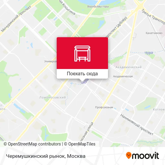 Карта Черемушкинский рынок