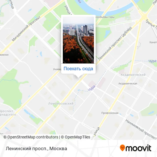 Карта Ленинский просп.