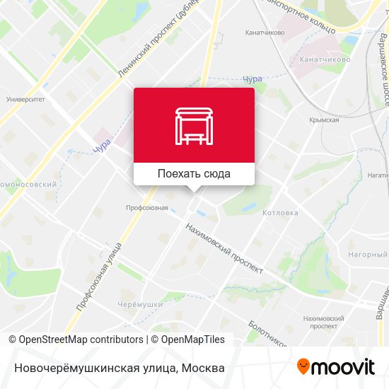 Карта Новочерёмушкинская улица