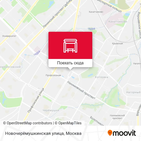 Карта Новочерёмушкинская улица
