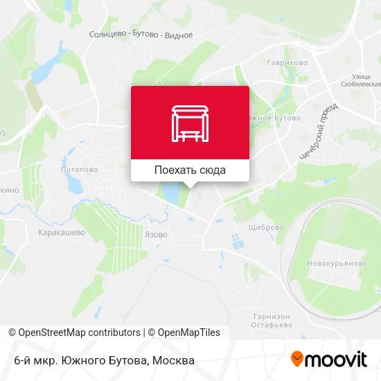 Карта 6-й мкр. Южного Бутова