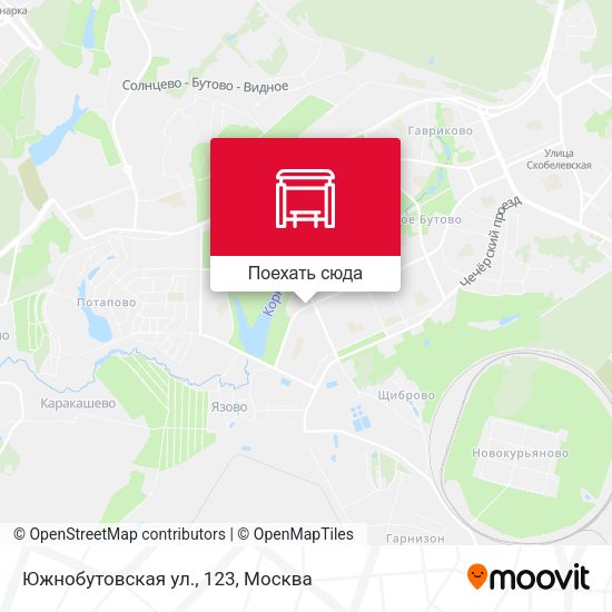 Карта Южнобутовская ул., 123