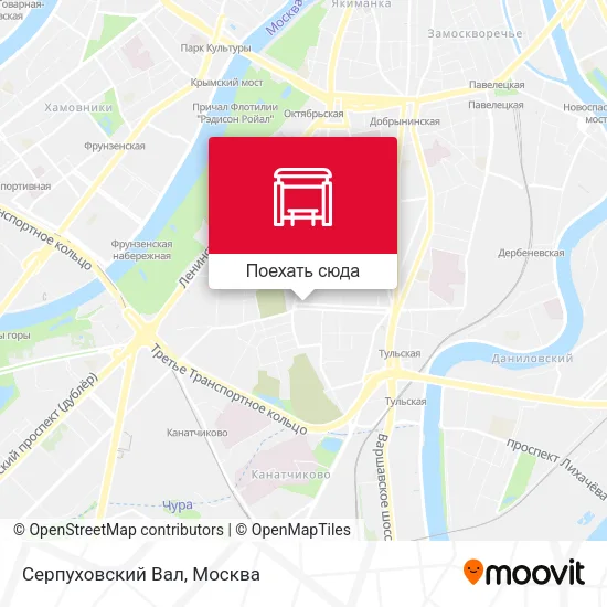 Карта Серпуховский Вал