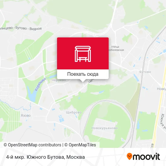 Карта 4-й мкр. Южного Бутова