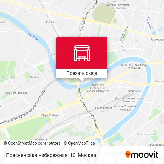 Карта Пресненская набережная, 10