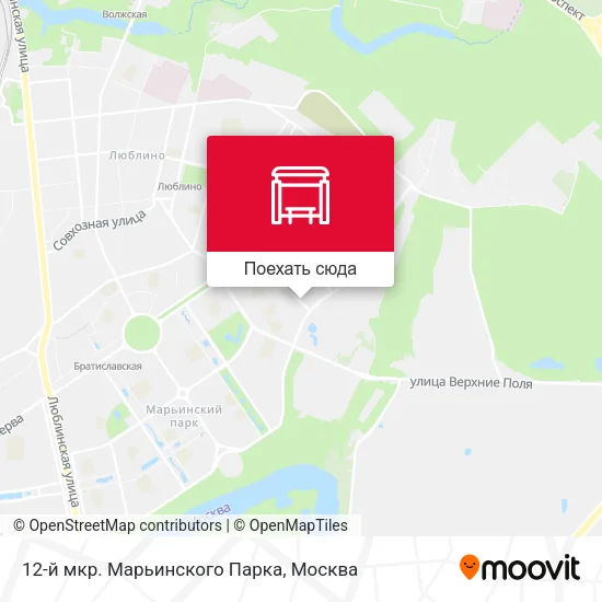 Карта 12-й мкр. Марьинского Парка