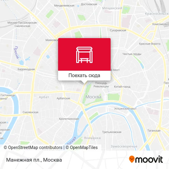 Карта Манежная пл.